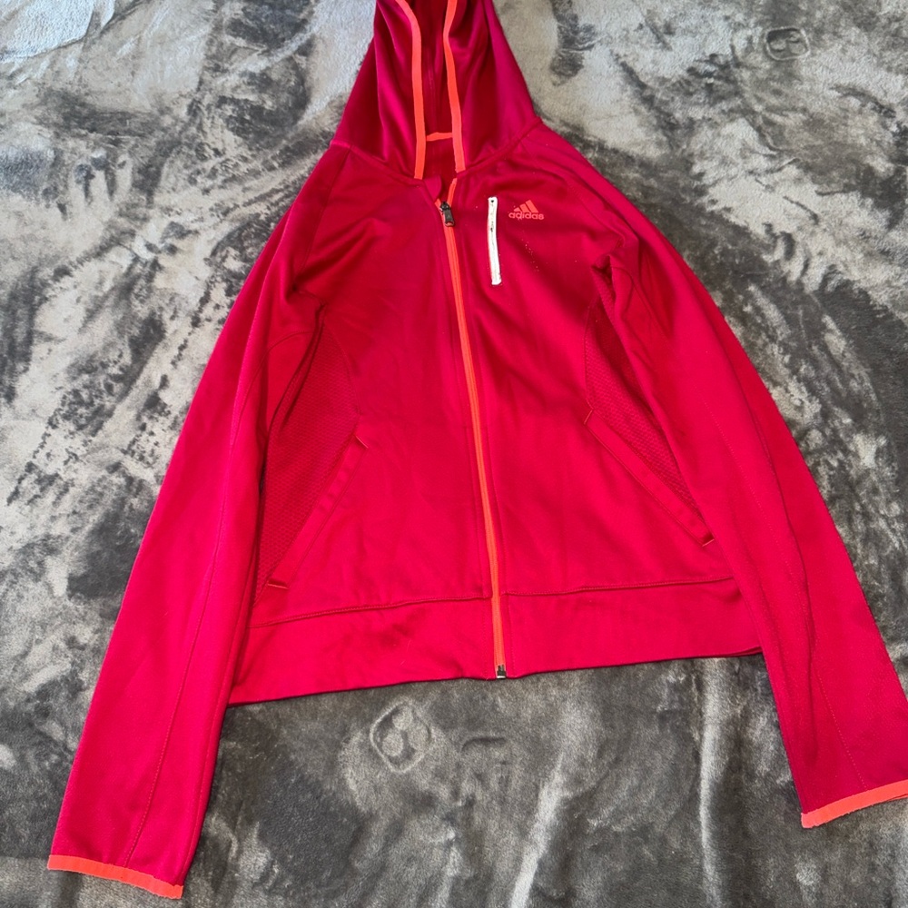 Adidas Vivid pink Zip-Up Jacket